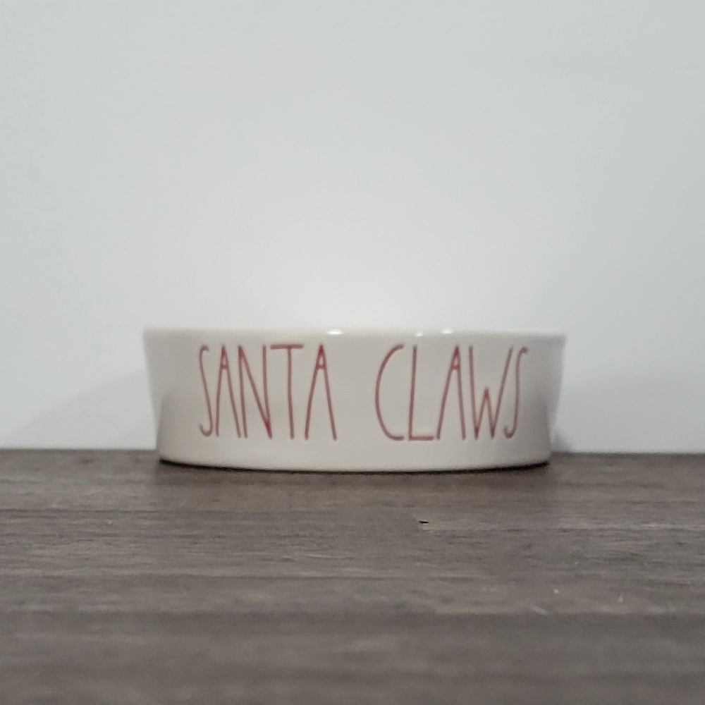 Rae Dunn Santa Claws Pet Bowl